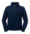 270M Russell Athletic Authentic Zip Neck Sweatshirt French Navy colour image